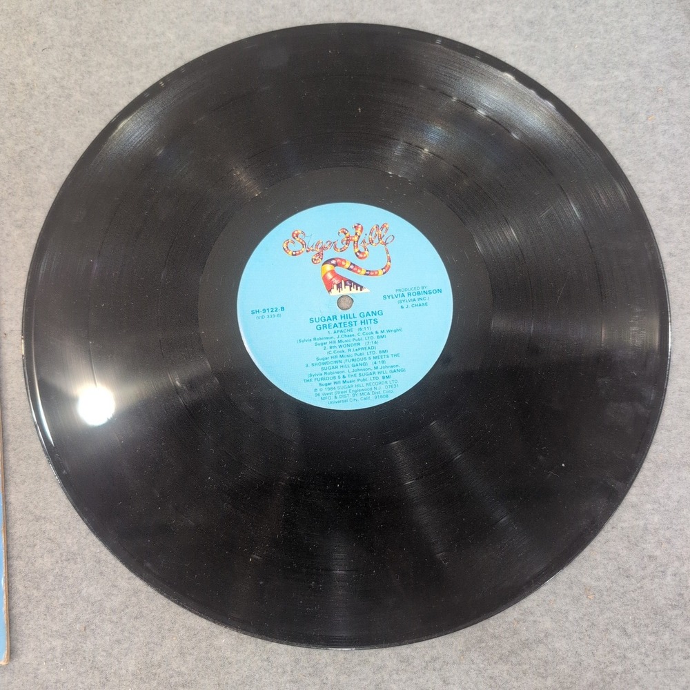 Sugarhill Gang Greatest Hits Vinyl LP Rappers Delight 1984 Sugar Hill SH 9122 - Picture 4 of 4